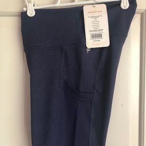 Fabletics High Waisted Navy Blue Capris